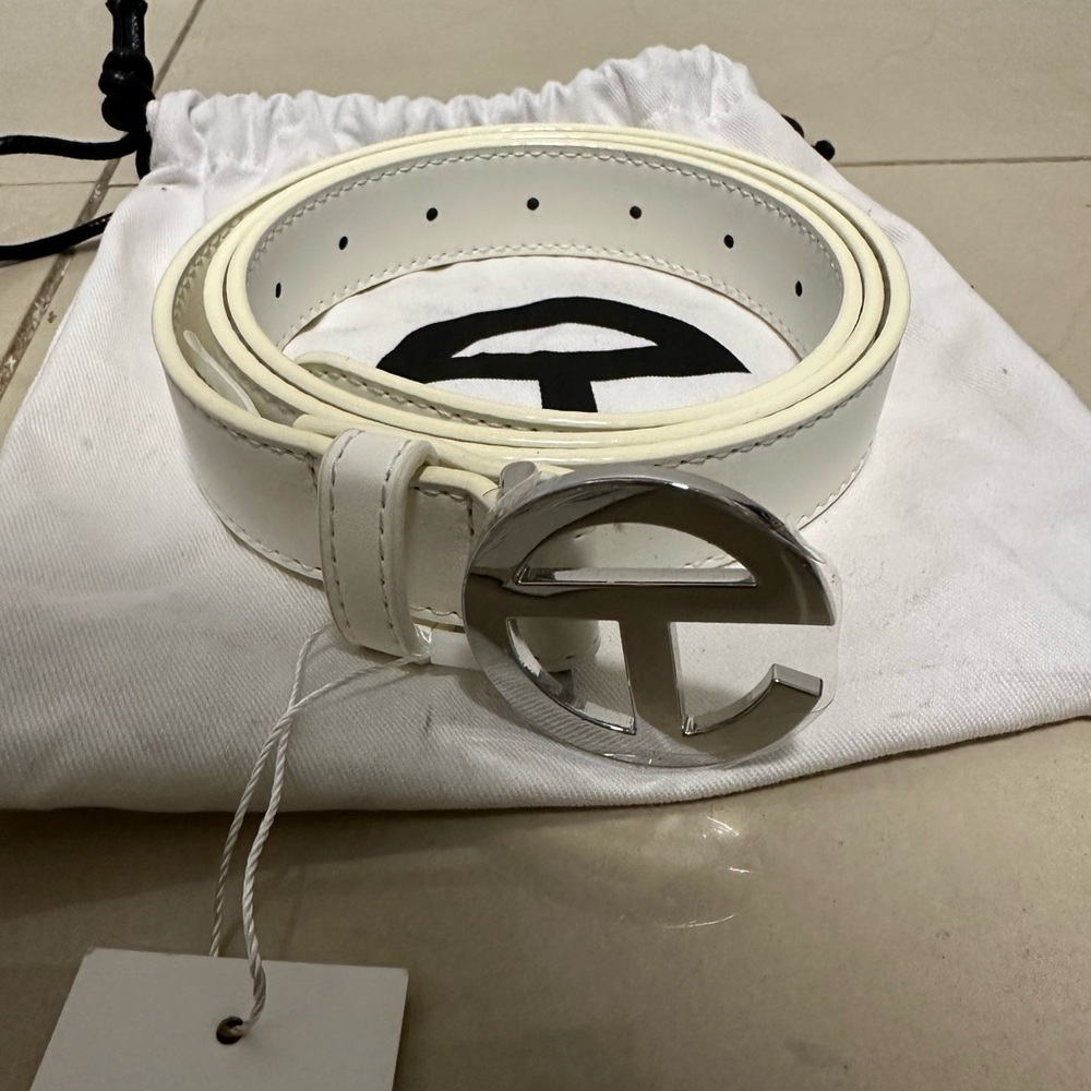 White Belt with Silver Buckle